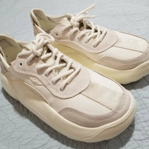 UGG LA CLOUD LOW SNEAKERS SHOES - GARDENIA - Picture 2 of 3